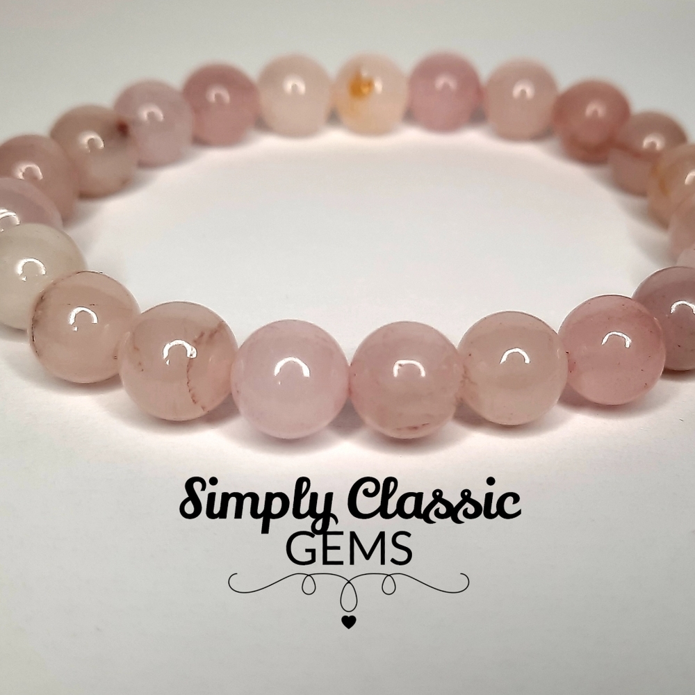 Rose Quartz stone bracelet - Picture 2 of 3
